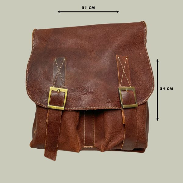 کوله-حسش-نیست-روستیک-زرشکی-2 کوله و کیف دوشی حسش نیست روستیک قهوه ای