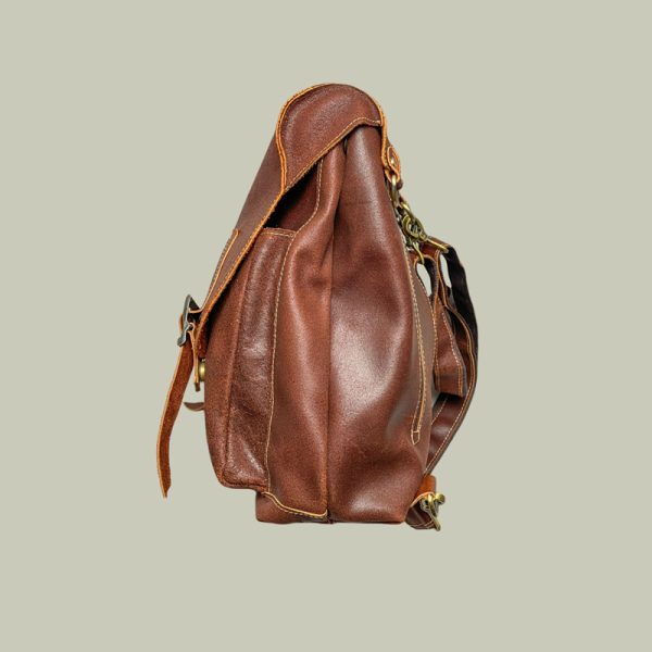 کوله-حسش-نیست-روستیک-زرشکی-4 کوله و کیف دوشی حسش نیست روستیک قهوه ای