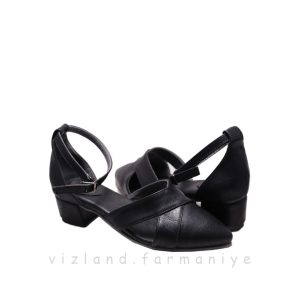 کفش پاشنه هنری مشکی
