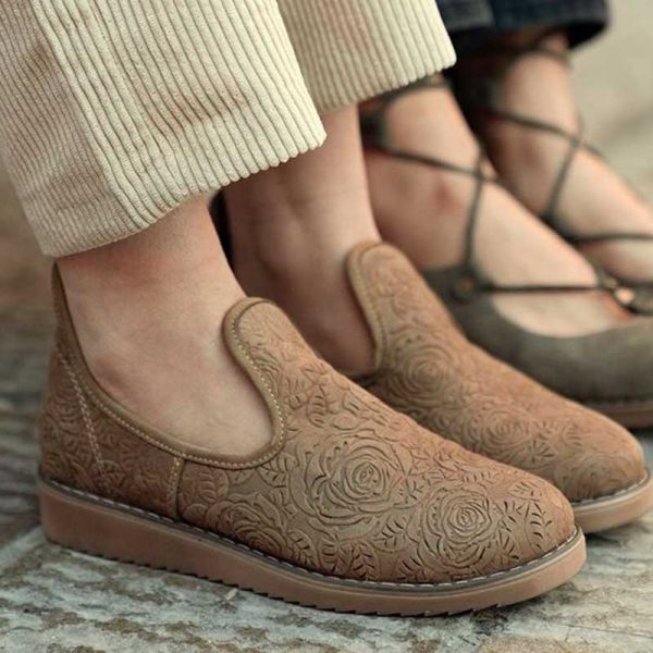 گیوه 3 گلدار سبز هورس - Image 2