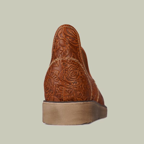 گیوه 3 گلدار عسلی شبرو - Image 5