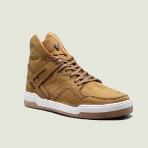 بوت چرم مردانه فضایی عسلی