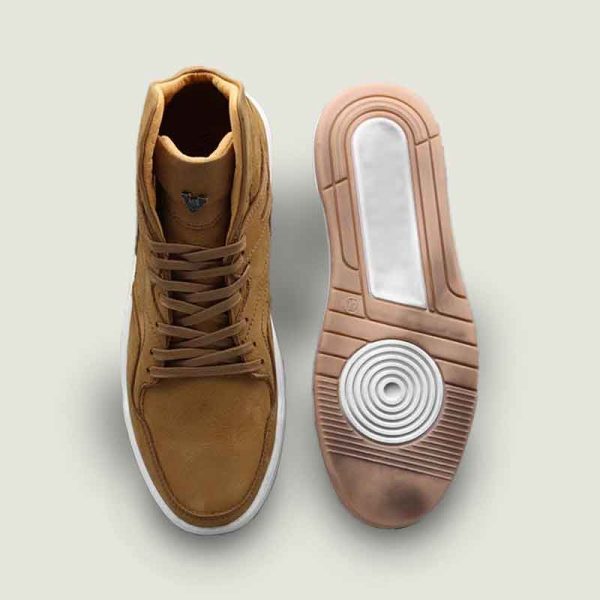 بوت-فضایی-عسلی-5 نیم بوت چرم مردانه فضایی عسلی - Image 5