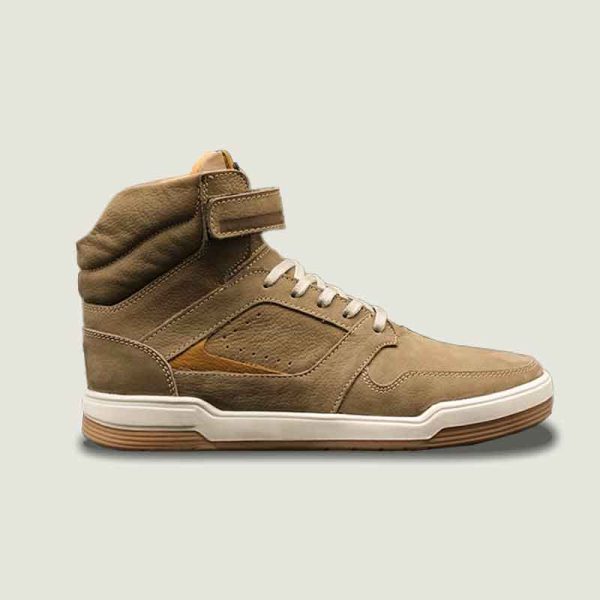 نیم بوت چرم مردانه مایکل خاکی - Image 2