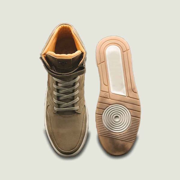 نیم بوت چرم مردانه مایکل خاکی - Image 5