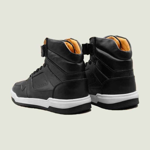 بوت-مایکل-مشکی-3 نیم بوت چرم مردانه مایکل مشکی - Image 4