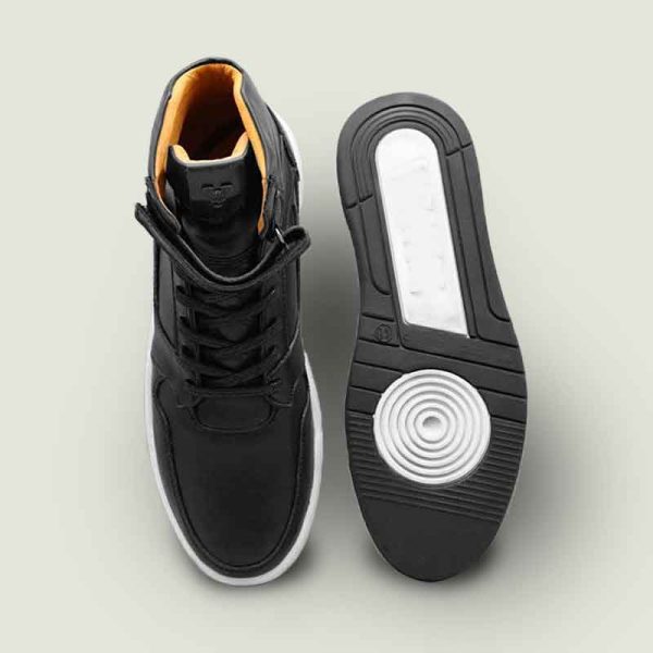 بوت-مایکل-مشکی-5 نیم بوت چرم مردانه مایکل مشکی - Image 5