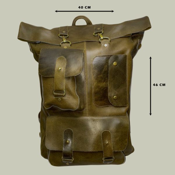 کوله سه جیب پلاس روستیک سبز