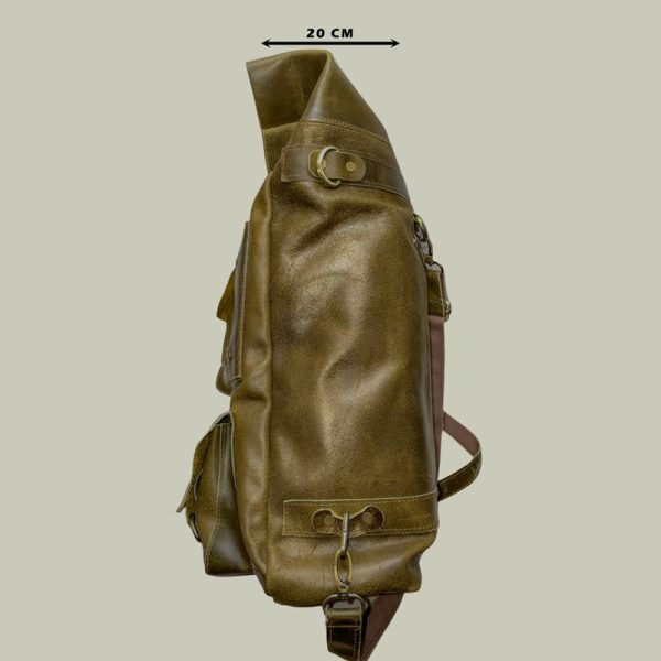 کوله سه جیب پلاس روستیک سبز