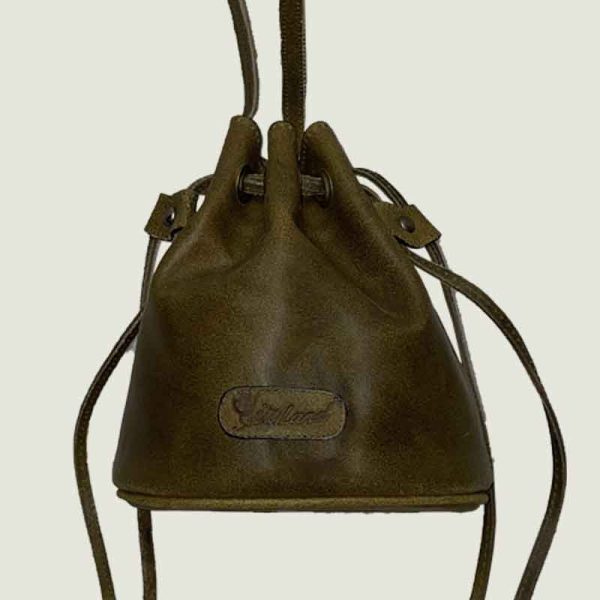 کیف خورجینی چرم روستیک سبز ویزلند - Image 3