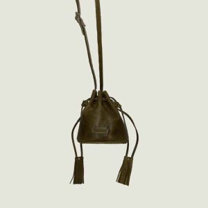 کیف خورجینی چرم روستیک سبز ویزلند