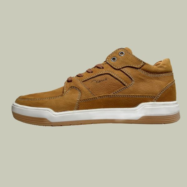 کفش-فضایی-عسلی-02 کتونی چرم مردانه فضایی