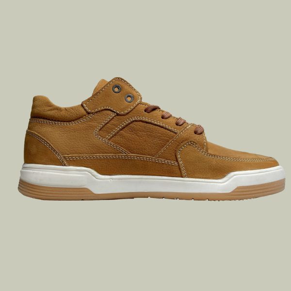 کفش-فضایی-عسلی-03 کتونی چرم مردانه فضایی